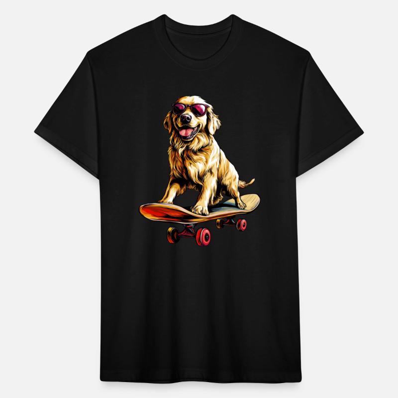 Skateboard Golden Retriever