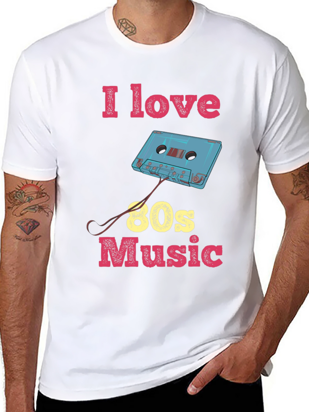 I Love 80s Music Graphic Tee