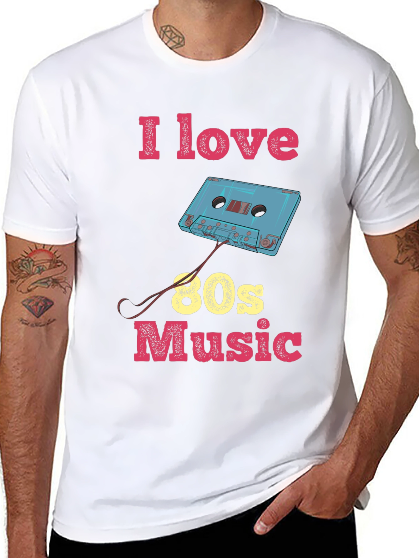 I Love 80s Music Graphic Tee