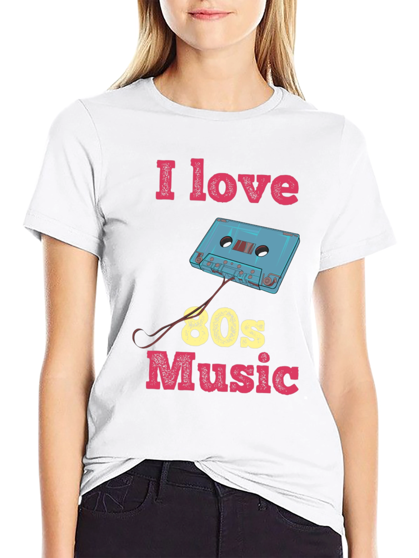 I Love 80s Music Graphic Tee