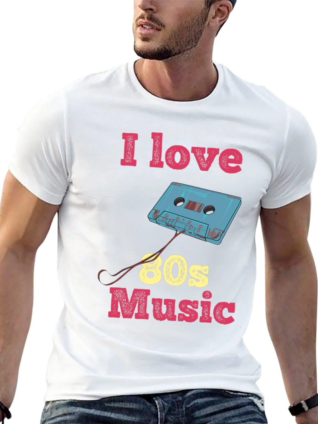 I Love 80s Music Graphic Tee