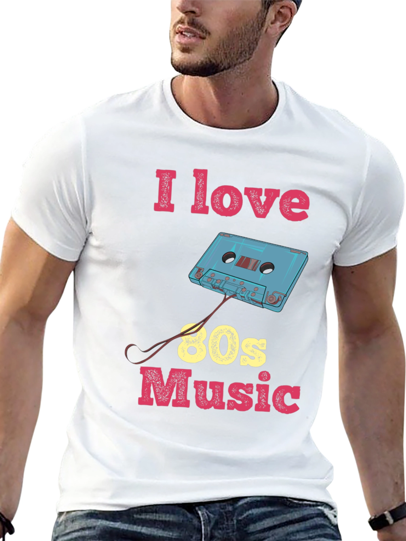 I Love 80s Music Graphic Tee