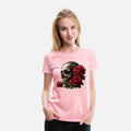 Skull and Red Roses