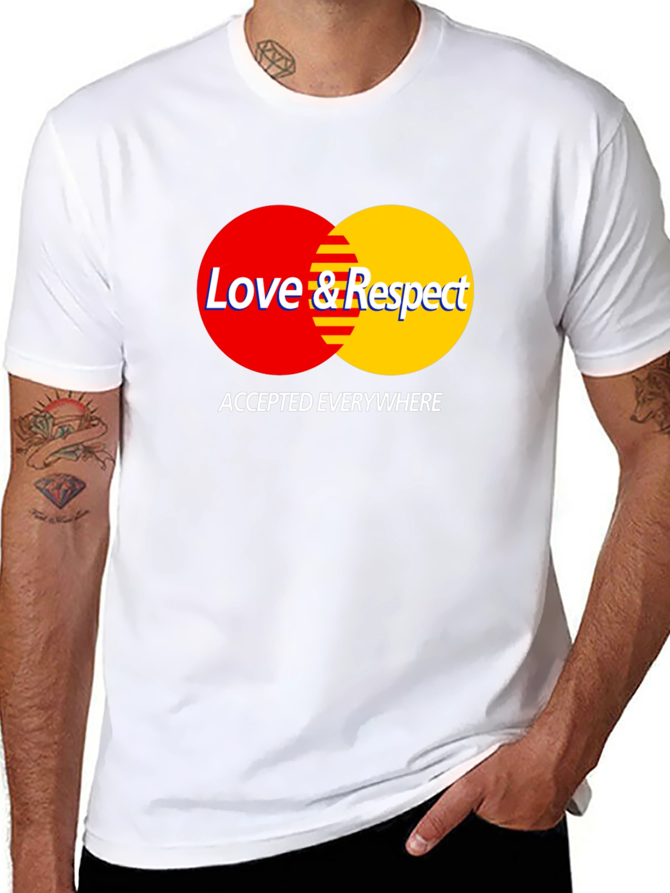 Love & Respect T-Shirt - Black Crew Neck