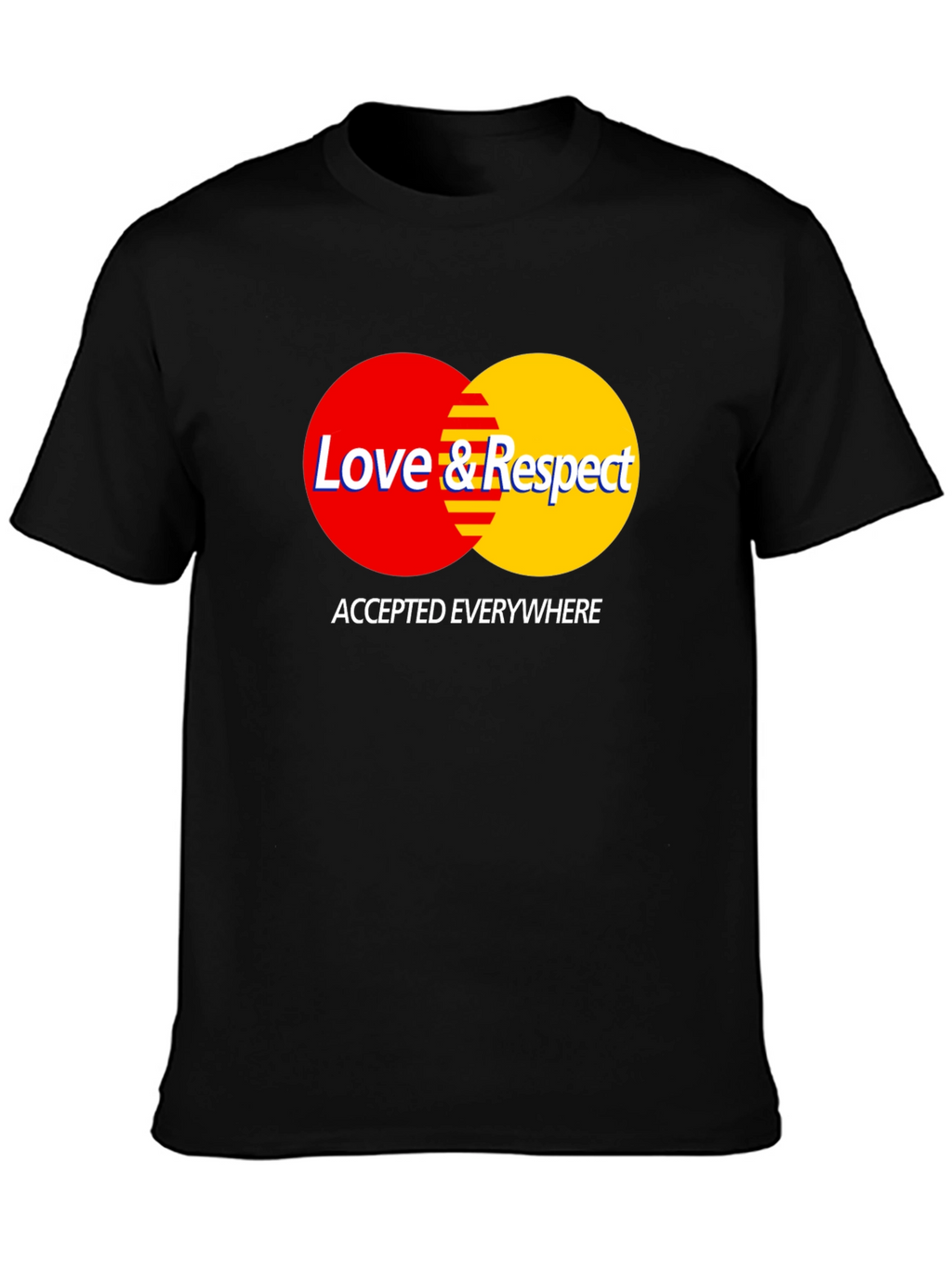 Love & Respect T-Shirt - Black Crew Neck