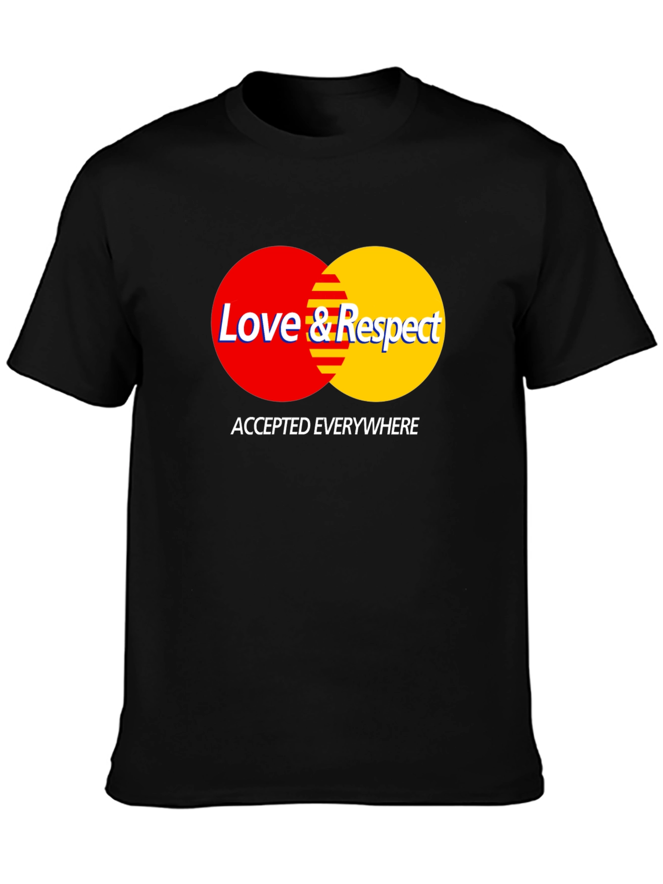 Love & Respect T-Shirt - Black Crew Neck