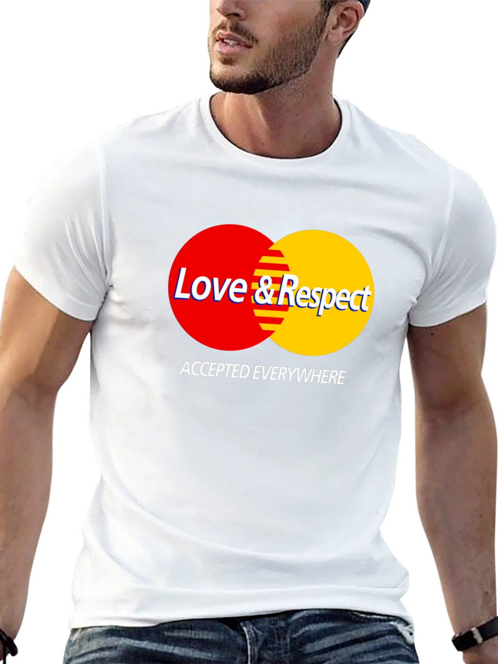 Love & Respect T-Shirt - Black Crew Neck