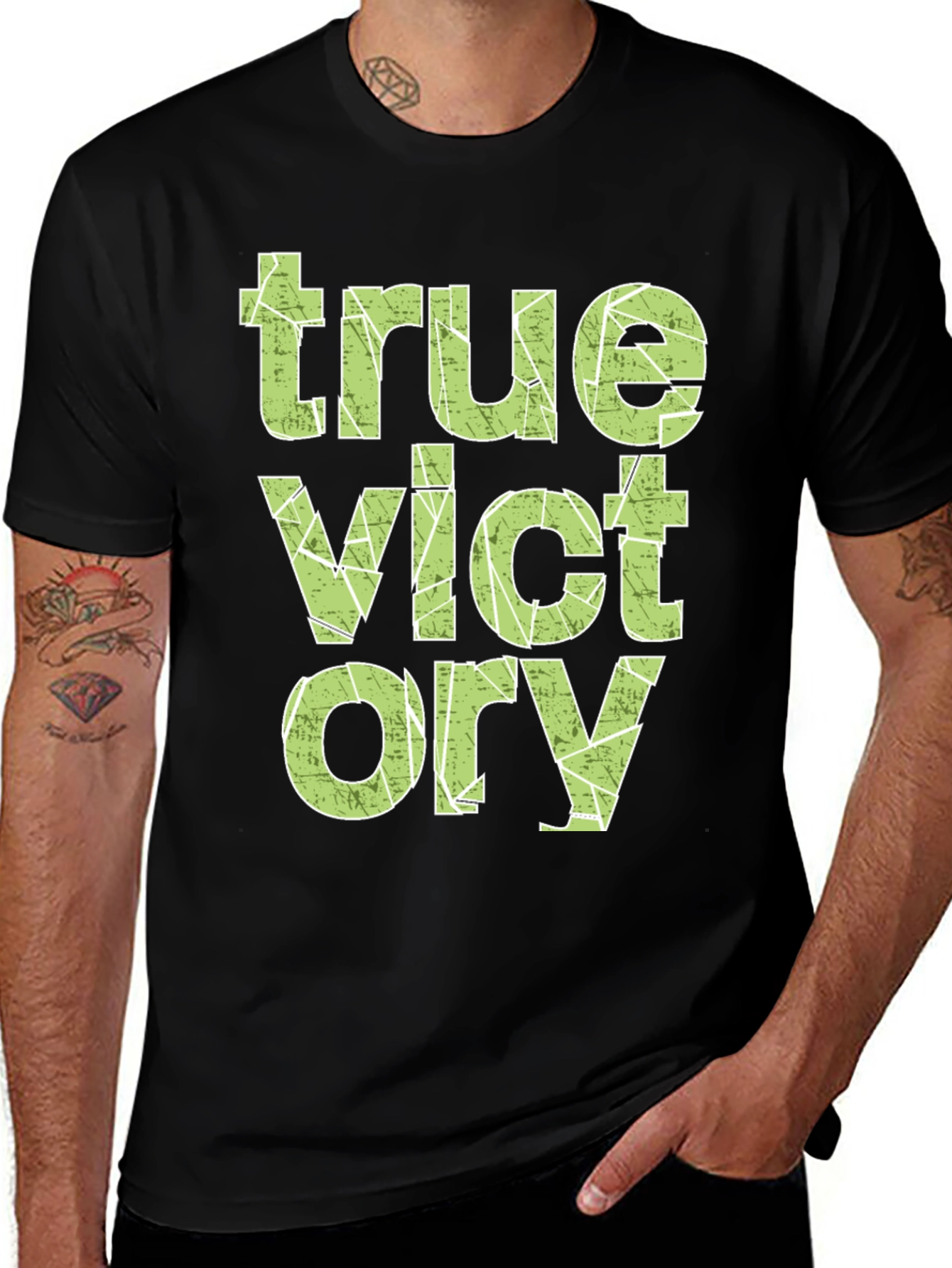 True Victory Graphic Tee - Stylish Mens T-Shirt