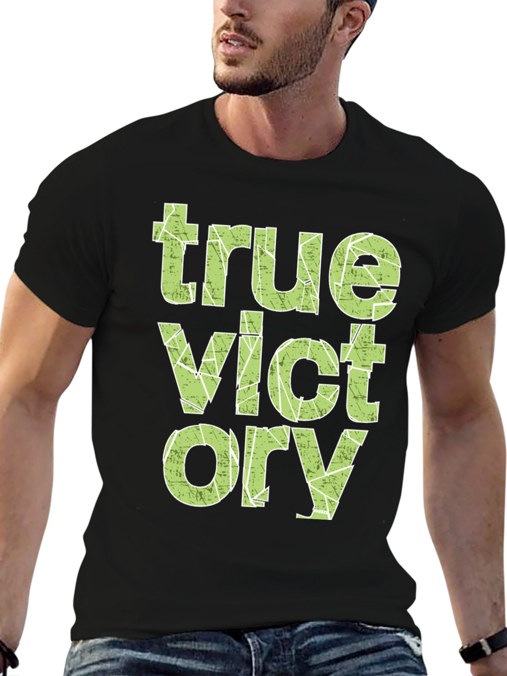 True Victory Graphic Tee - Stylish Mens T-Shirt