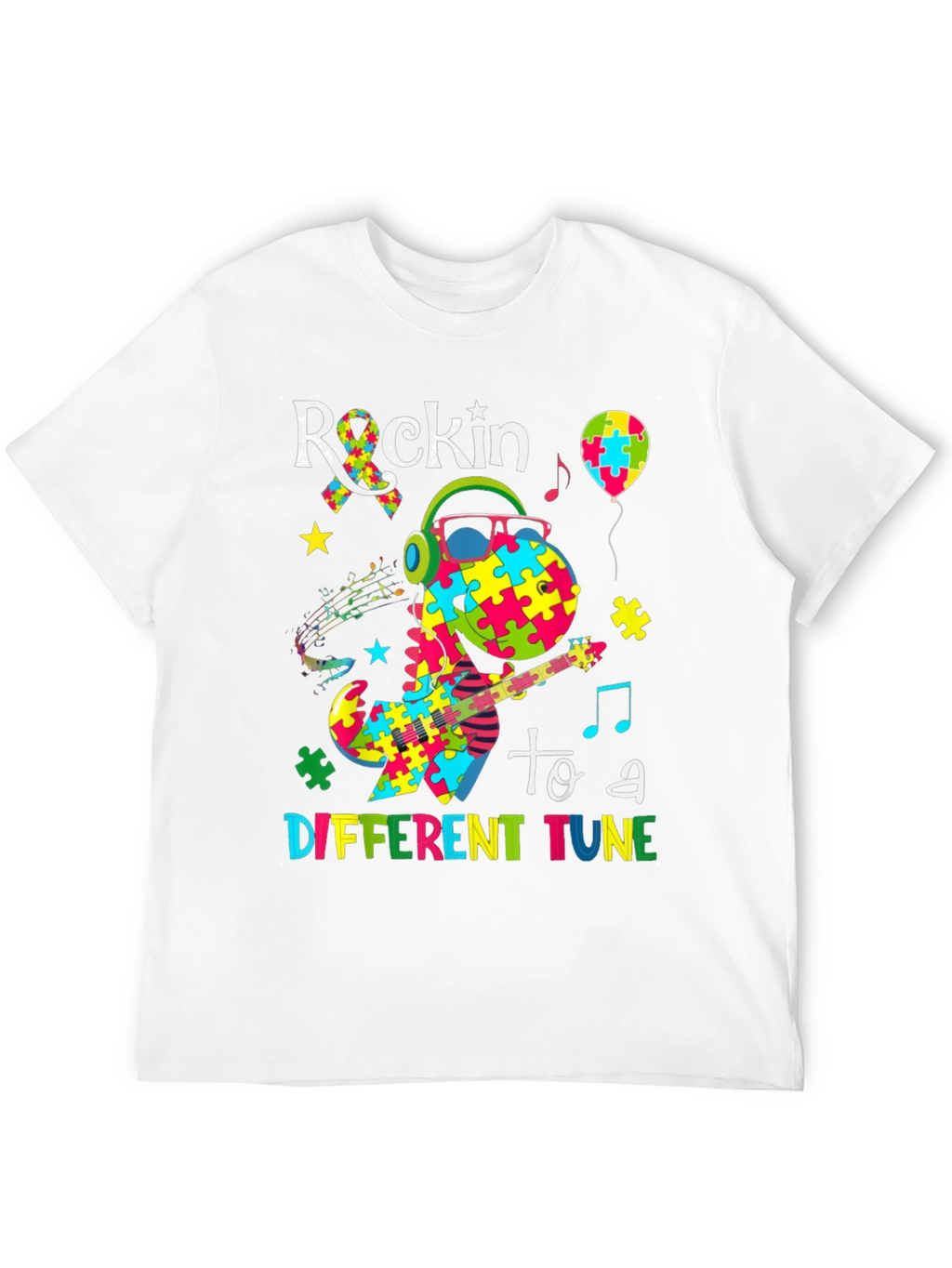 Rockin to a Different Tune Autism Awareness T-Shirt