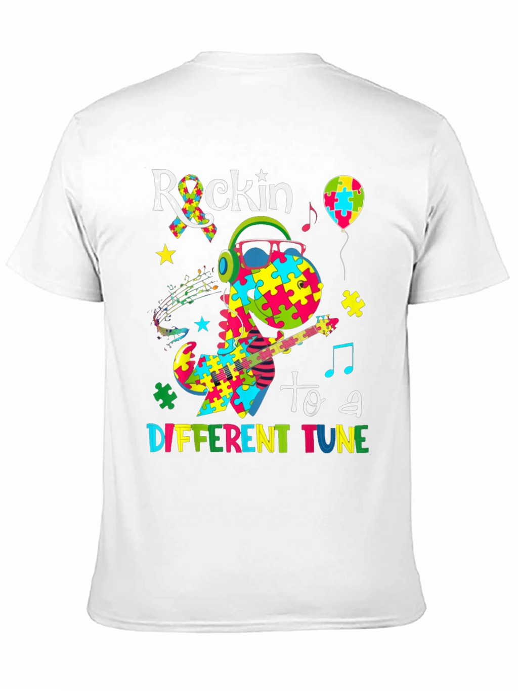Rockin to a Different Tune Autism Awareness T-Shirt