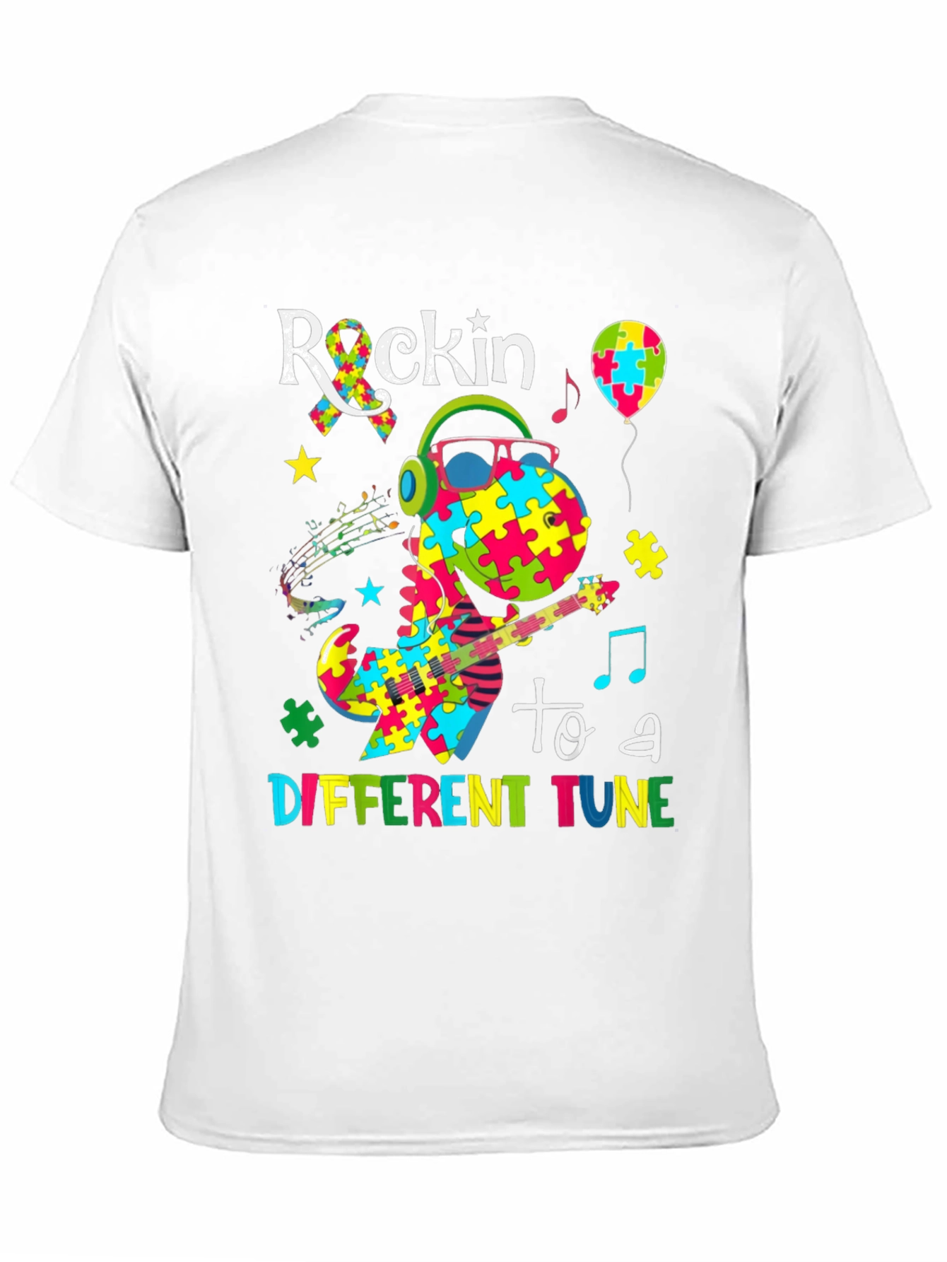 Rockin to a Different Tune Autism Awareness T-Shirt
