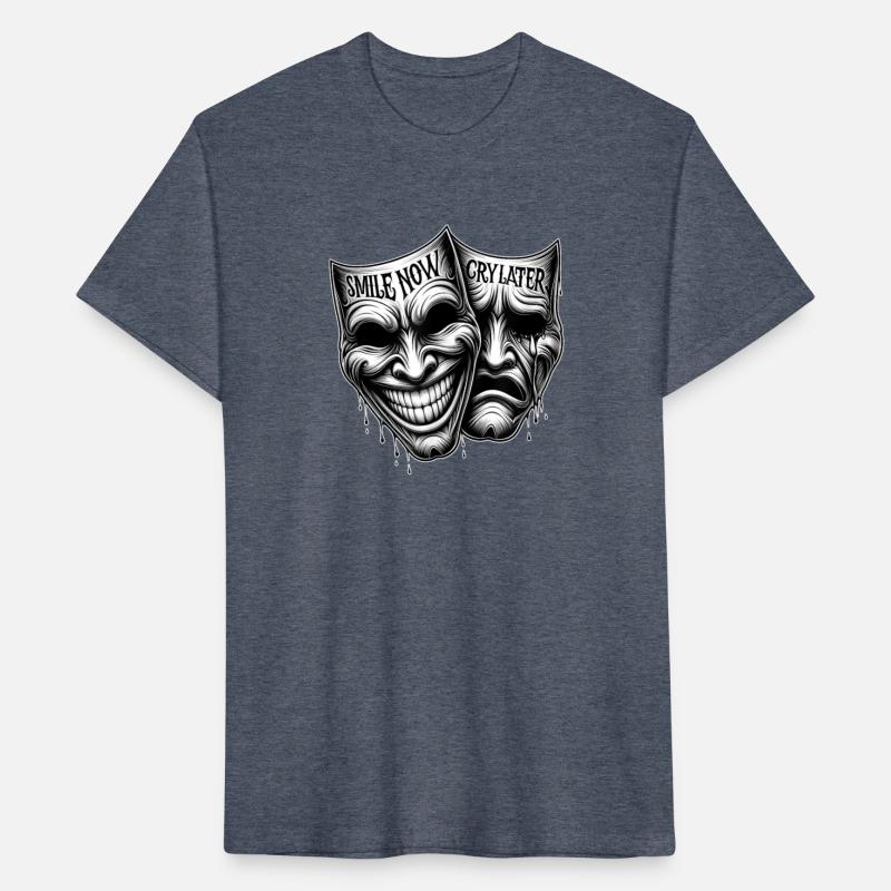 SMILE NOW CRY LATER Drama Masks Payaso Cholo Tatto