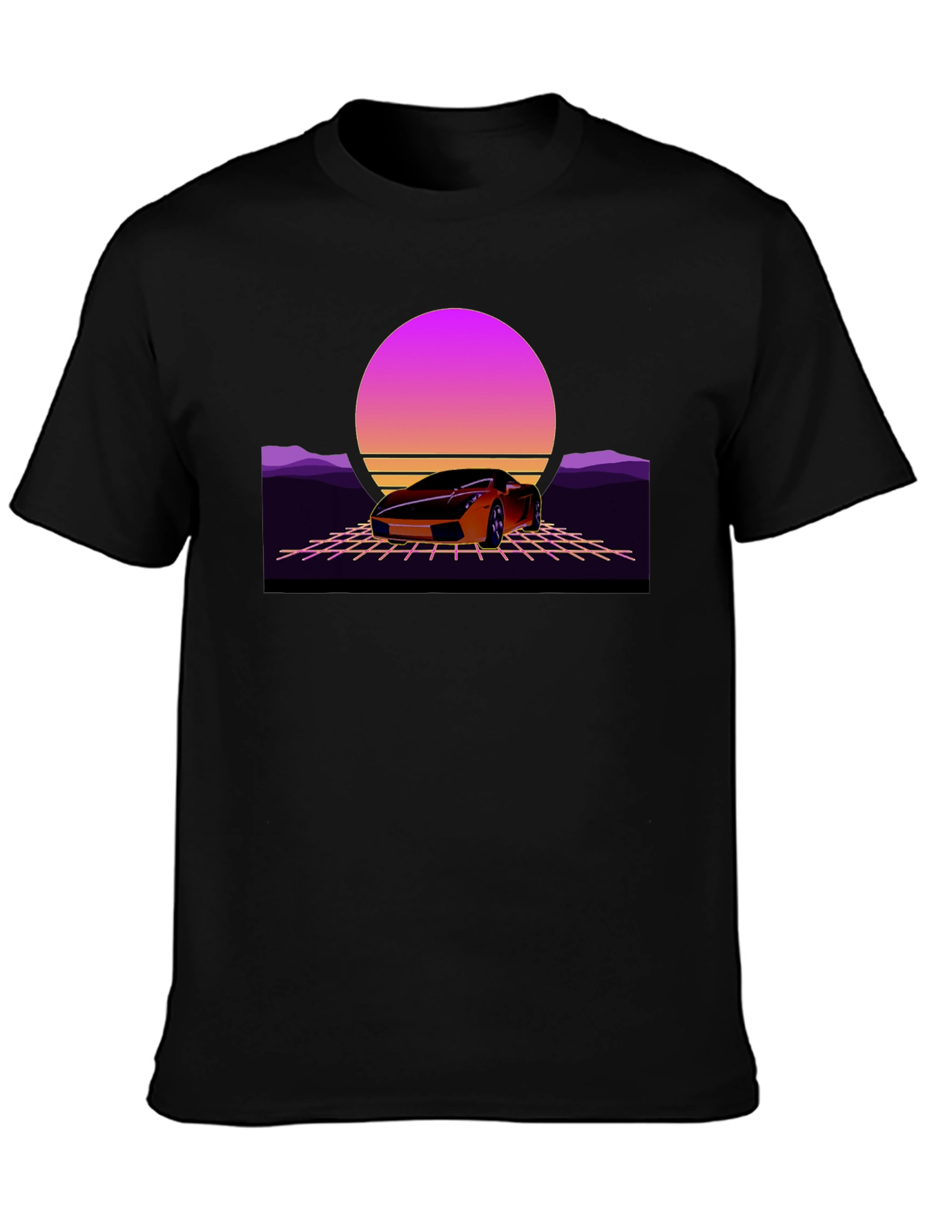 Retro Car T-Shirt - Synthwave Design