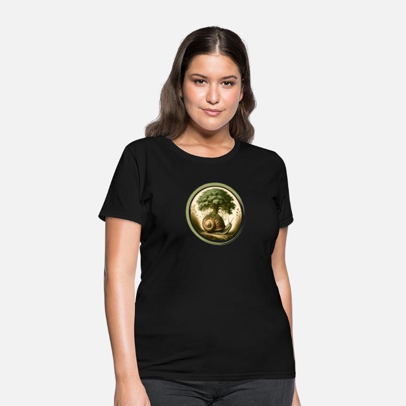 Snail with a bonsai on the snail shell