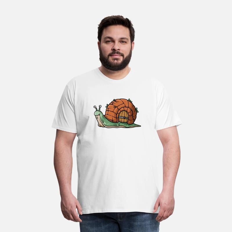 Snail With Stone House Shell