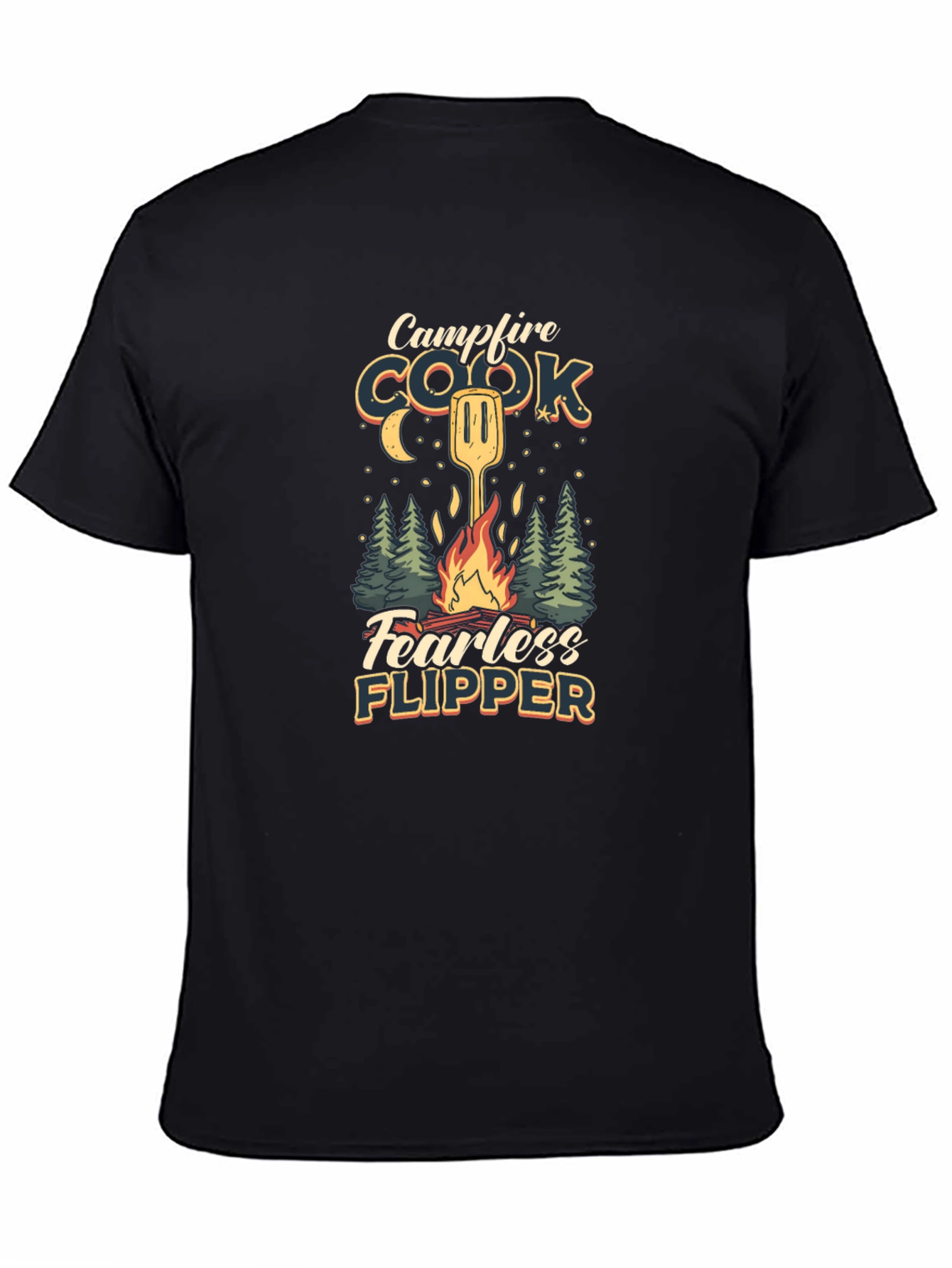 Campfire Cook T-Shirt: Fearless Flipper