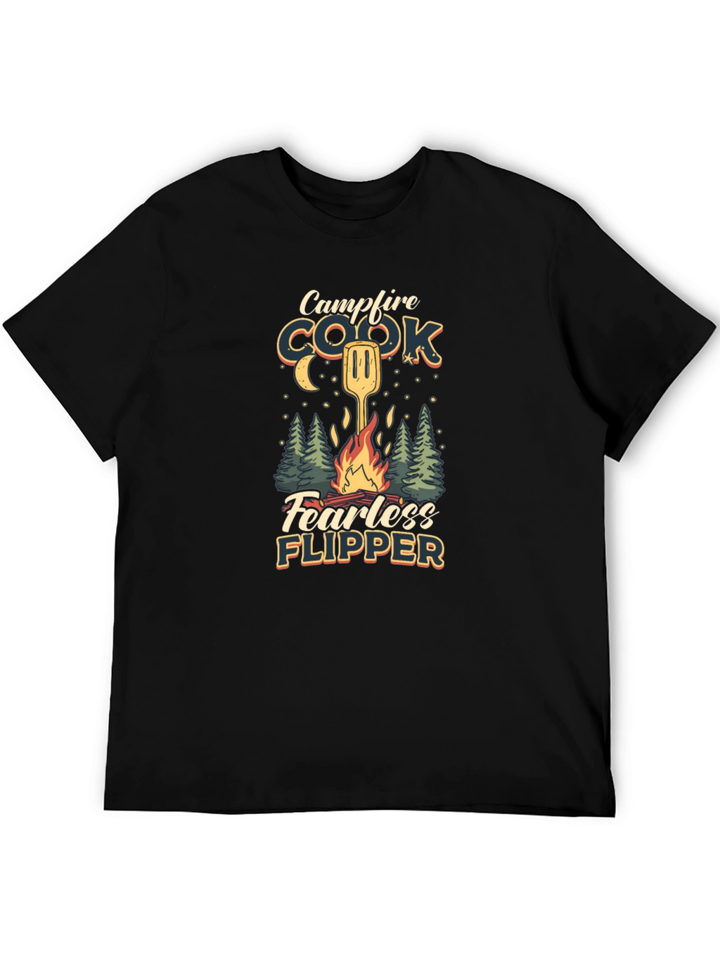 Campfire Cook T-Shirt: Fearless Flipper