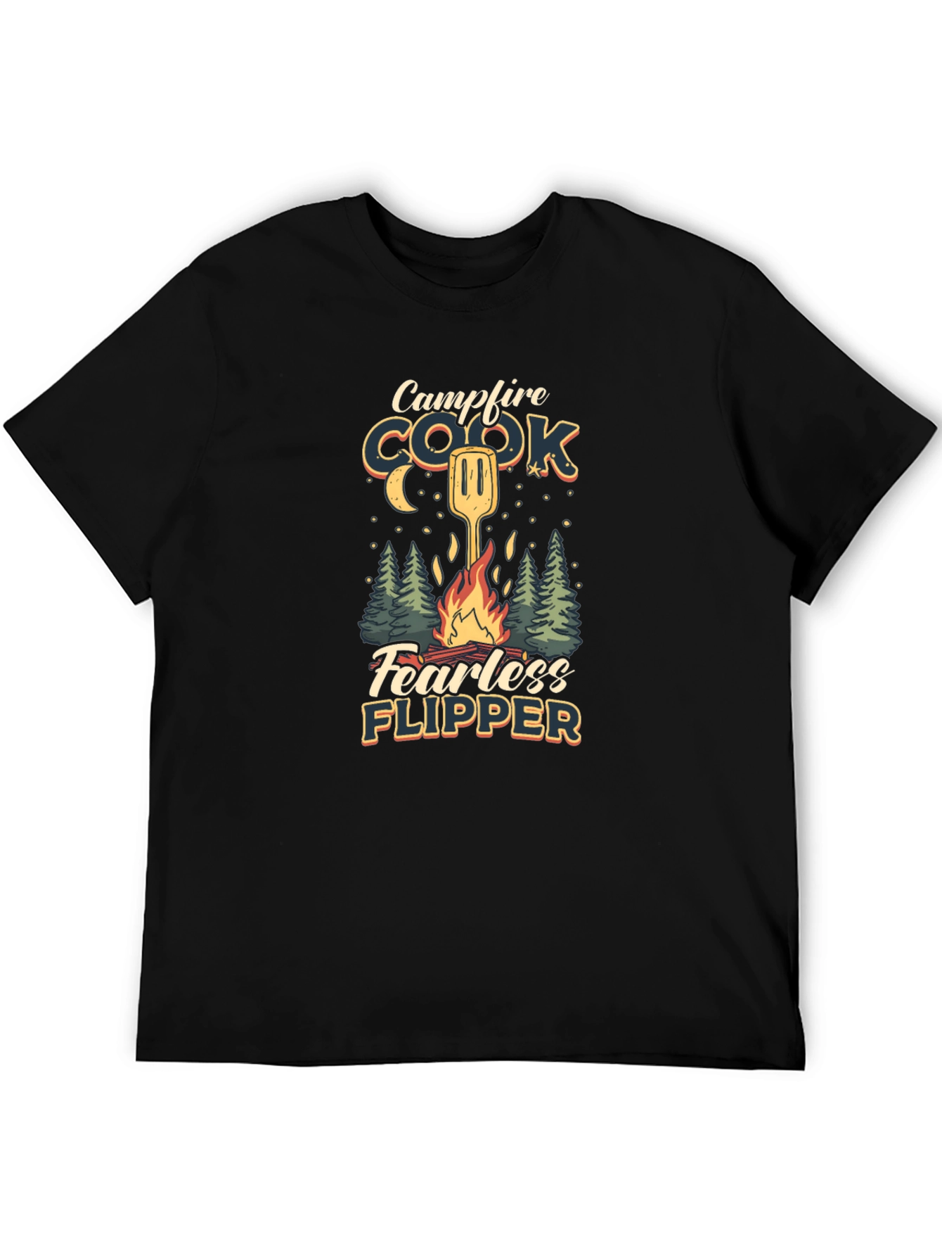 Campfire Cook T-Shirt: Fearless Flipper