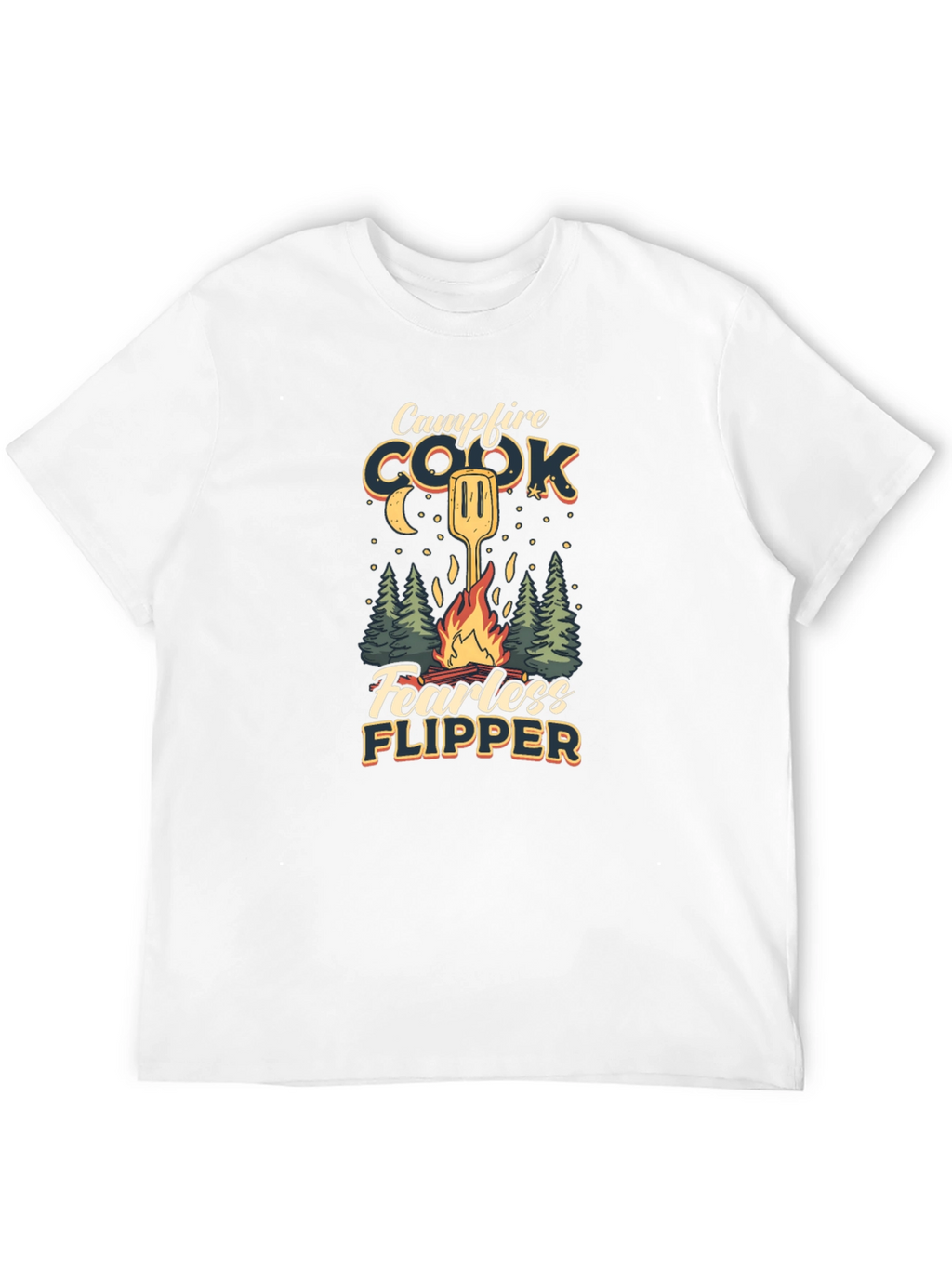 Campfire Cook T-Shirt: Fearless Flipper