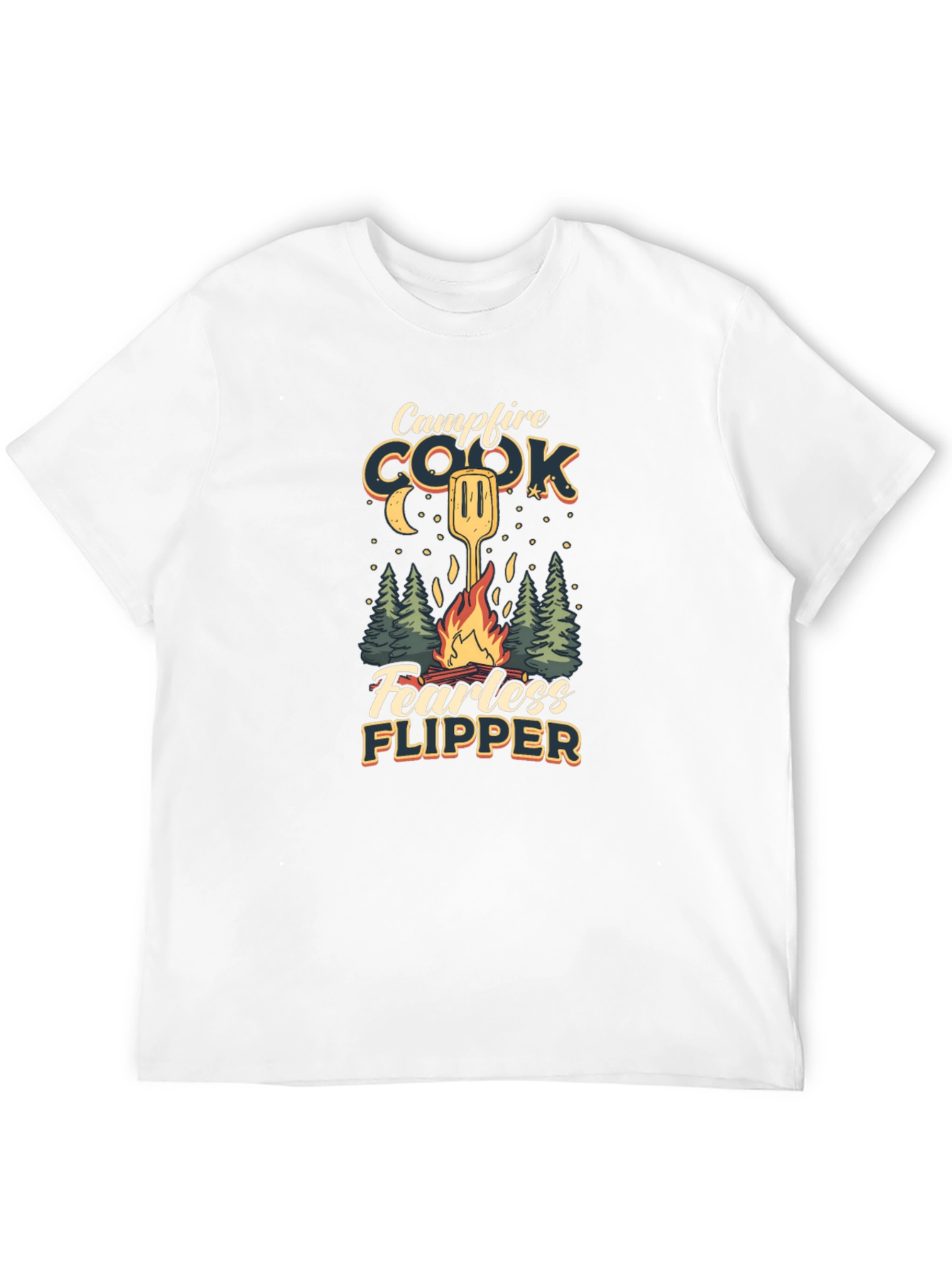 Campfire Cook T-Shirt: Fearless Flipper