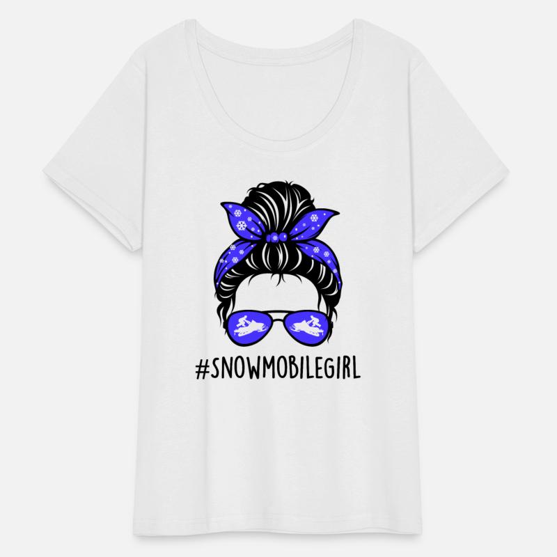 Snowmobile Girl TShirt Snowmobiling Snow Riding