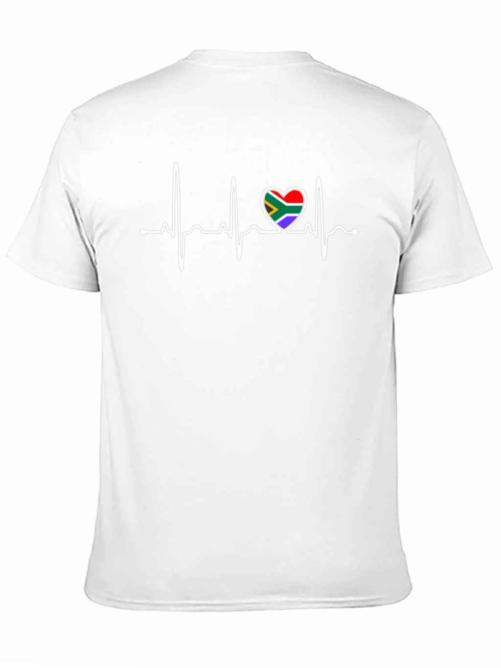 South Africa Heartbeat T-Shirt - Black