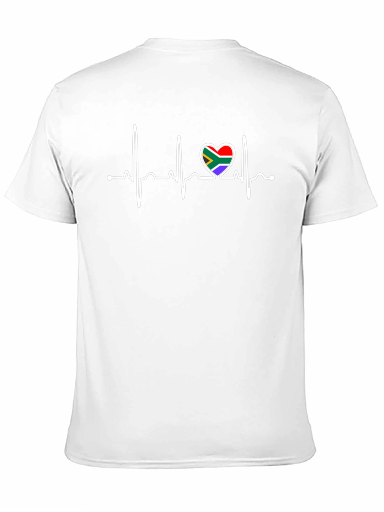 South Africa Heartbeat T-Shirt - Black