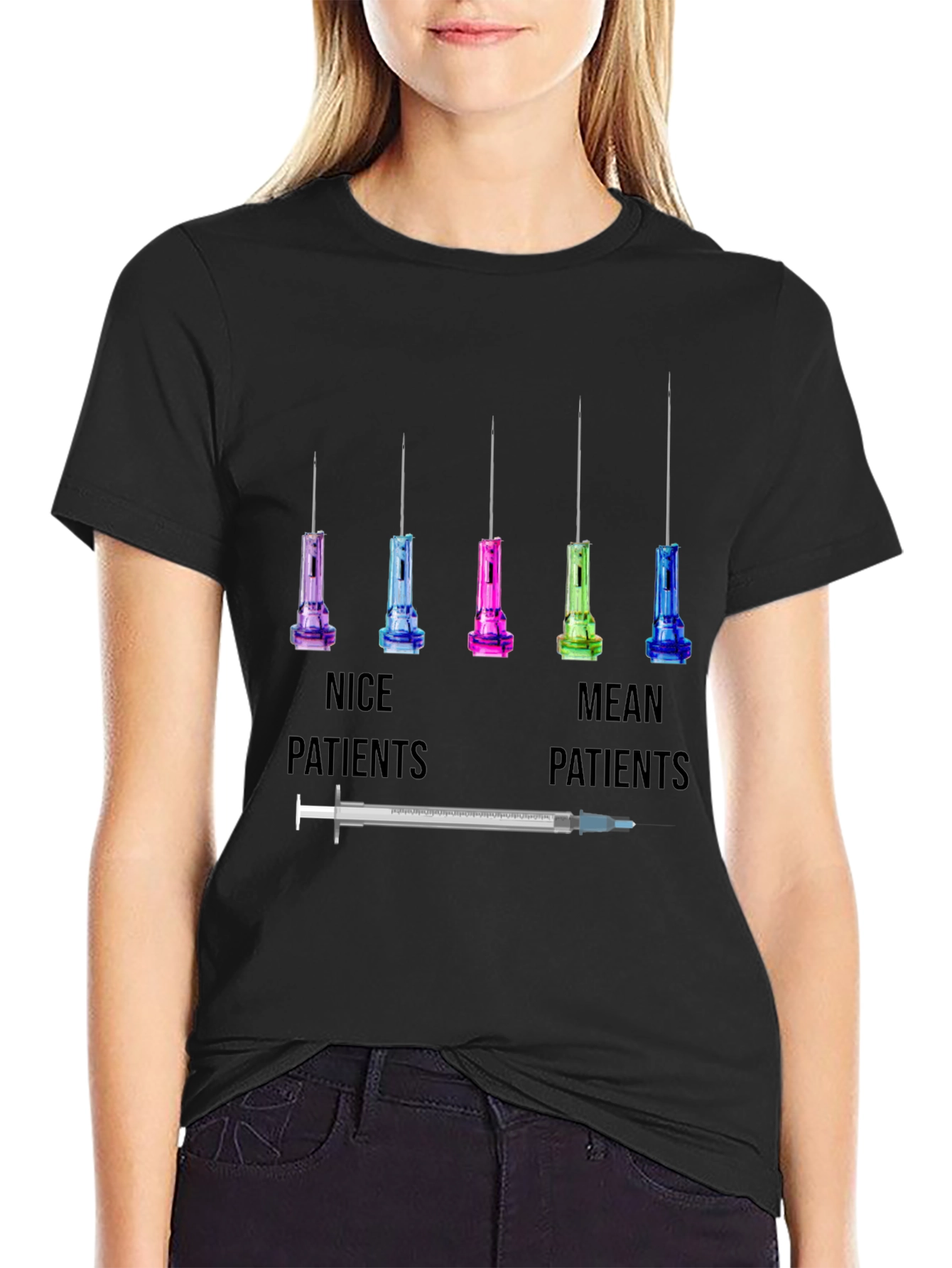 Funny Nurse/Doctor T-Shirt - Nice vs. Mean Patients Tee