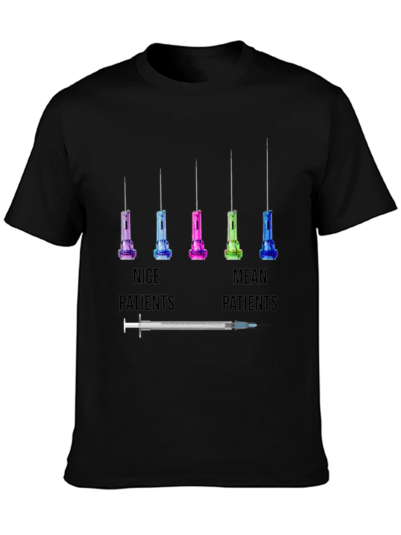Funny Nurse/Doctor T-Shirt - Nice vs. Mean Patients Tee