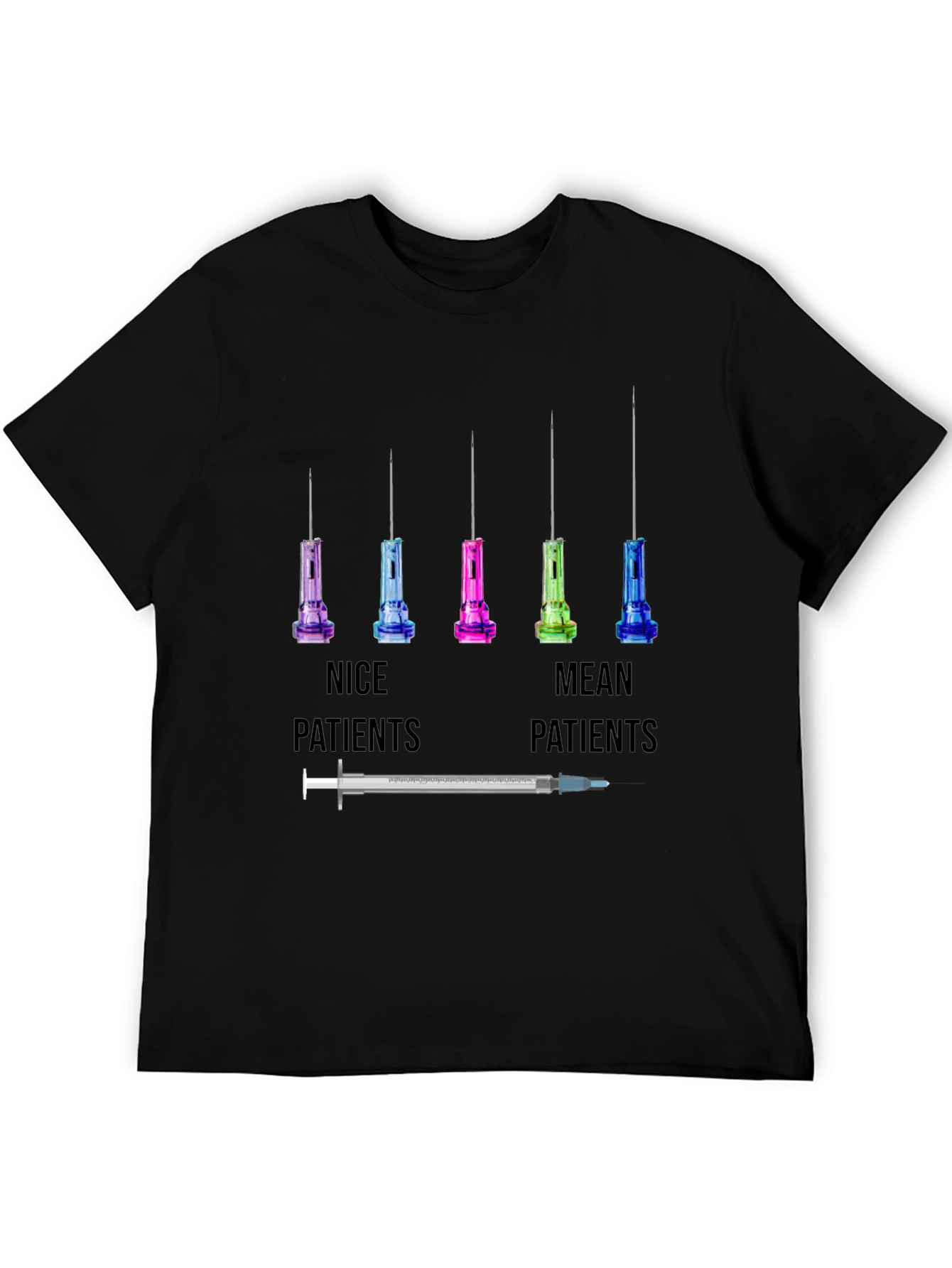 Funny Nurse/Doctor T-Shirt - Nice vs. Mean Patients Tee