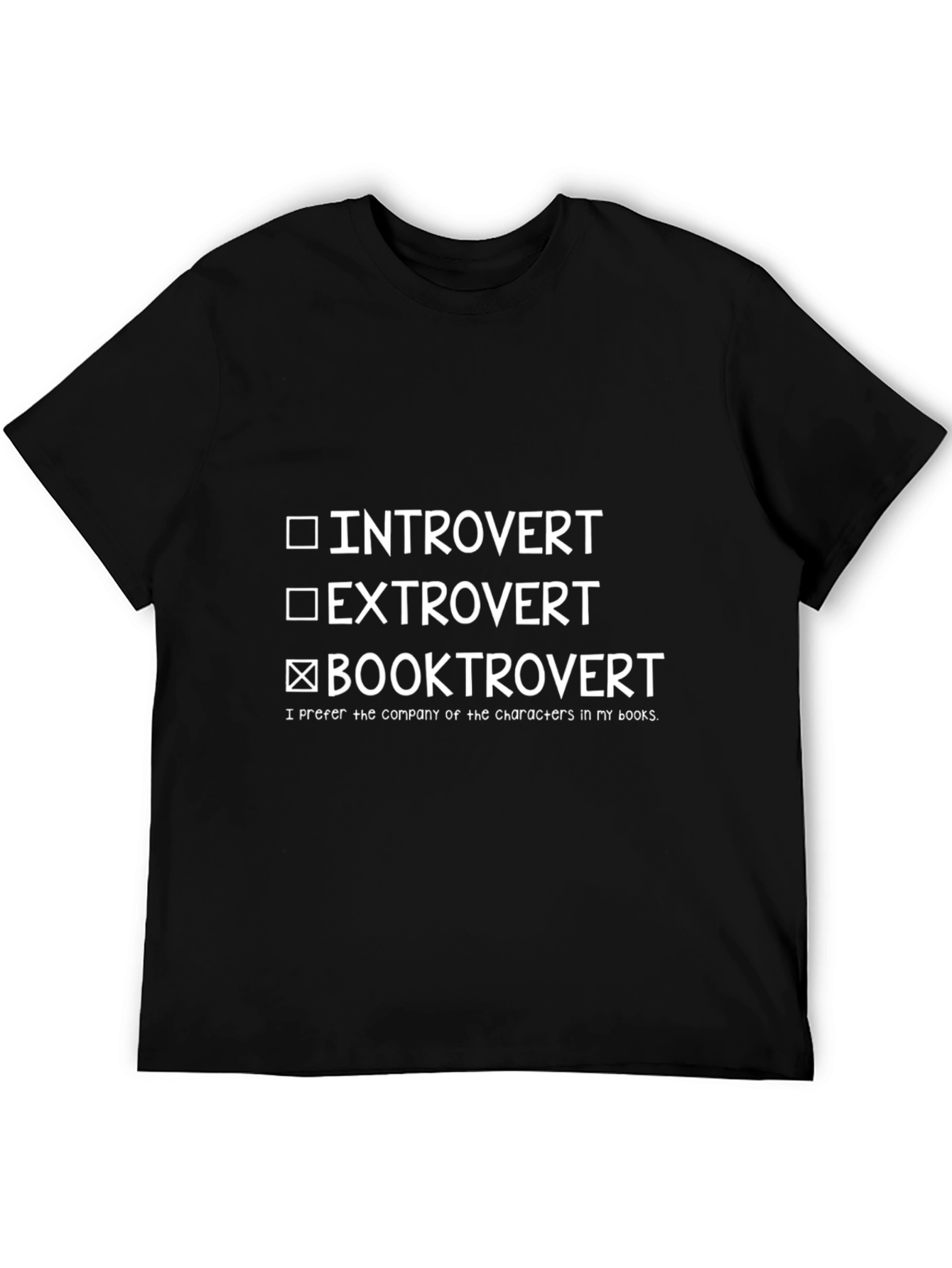 Booktrovert T-Shirt - Introvert Extrovert Novel Reader Tee