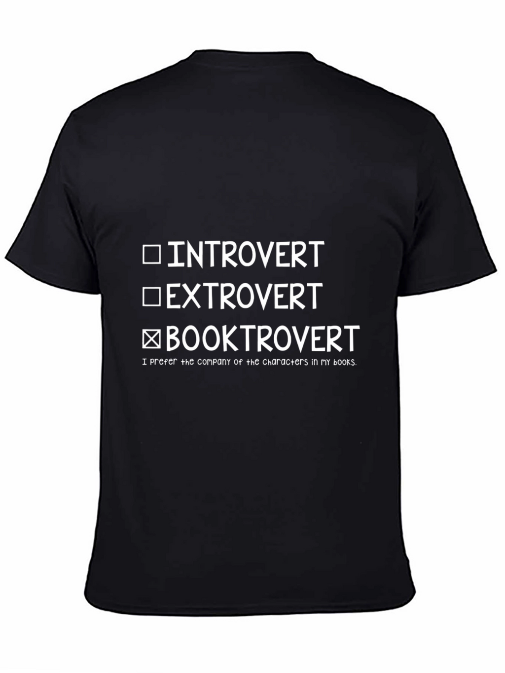 Booktrovert T-Shirt - Introvert Extrovert Novel Reader Tee
