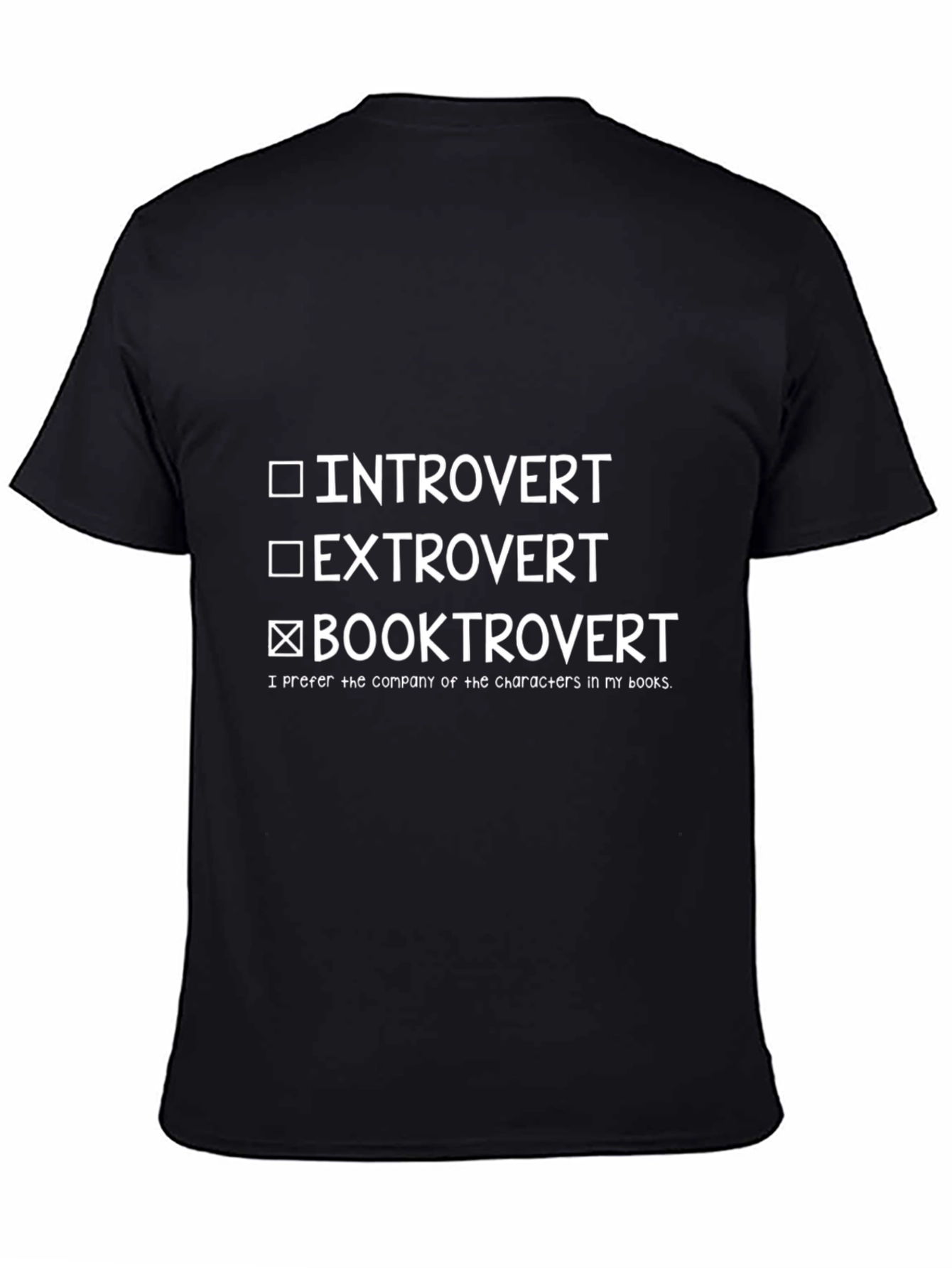 Booktrovert T-Shirt - Introvert Extrovert Novel Reader Tee