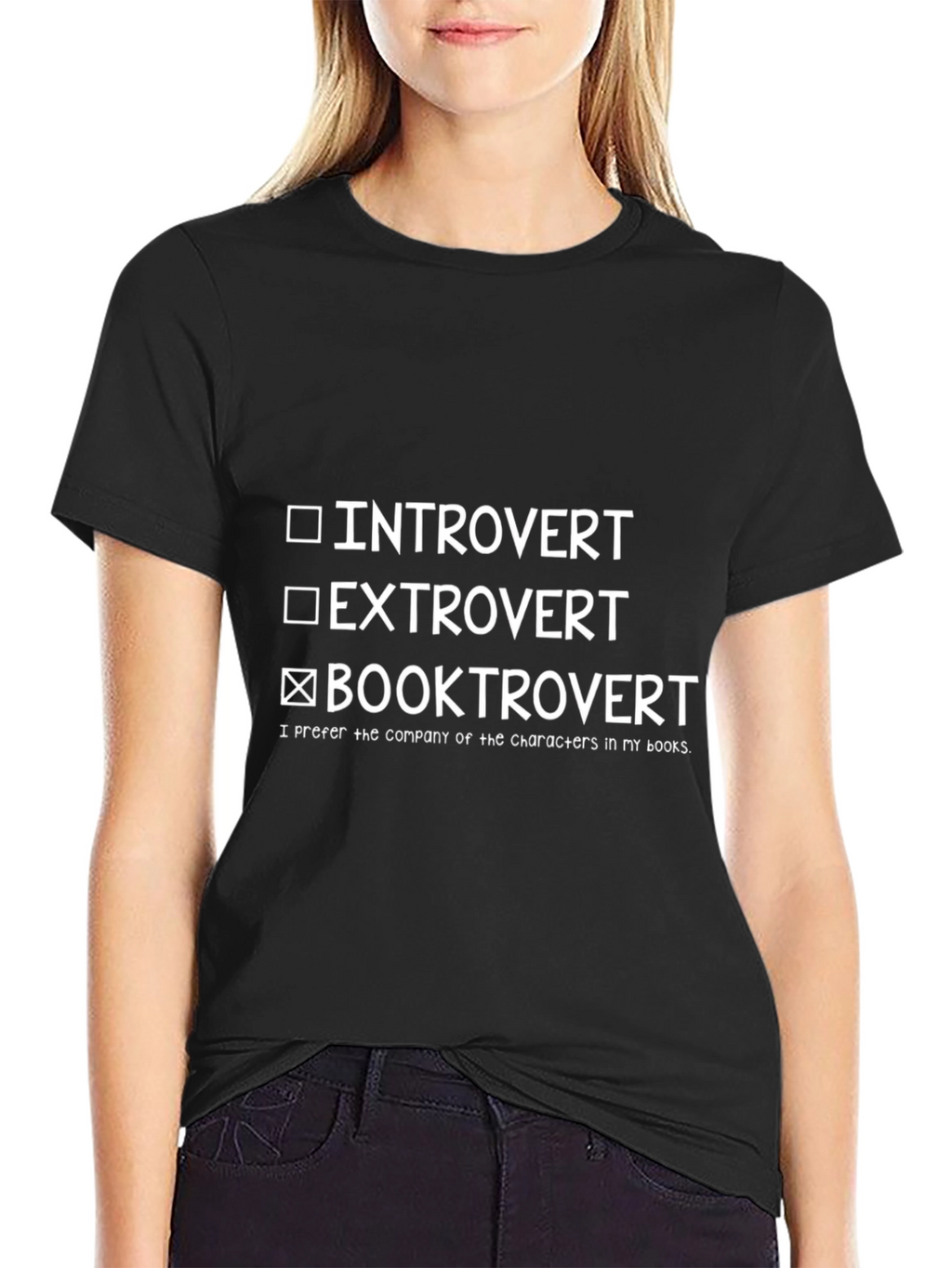 Booktrovert T-Shirt - Introvert Extrovert Novel Reader Tee