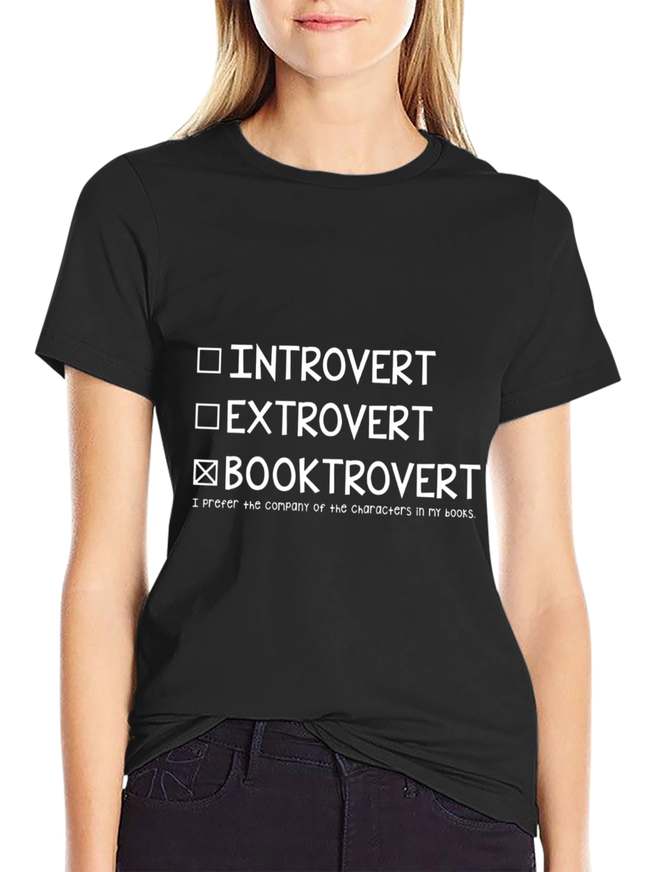 Booktrovert T-Shirt - Introvert Extrovert Novel Reader Tee