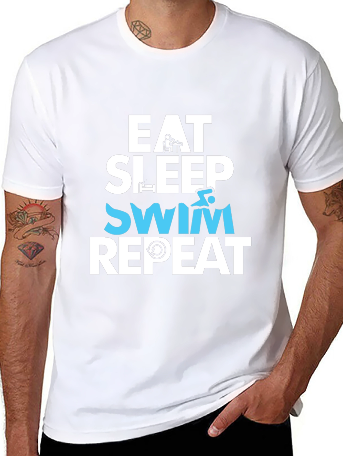 Eat Sleep Swim Repeat T-Shirt