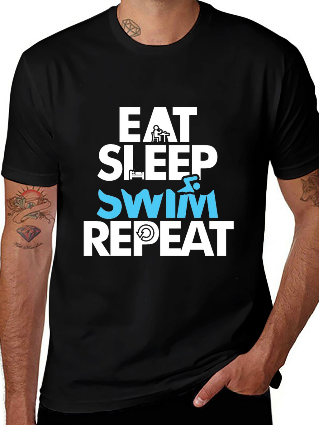 Eat Sleep Swim Repeat T-Shirt