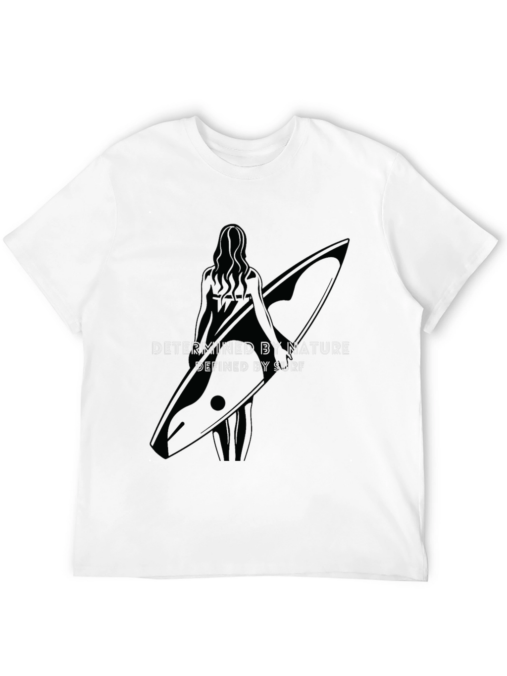 Surfboard Graphic Tee: Determined by Nature