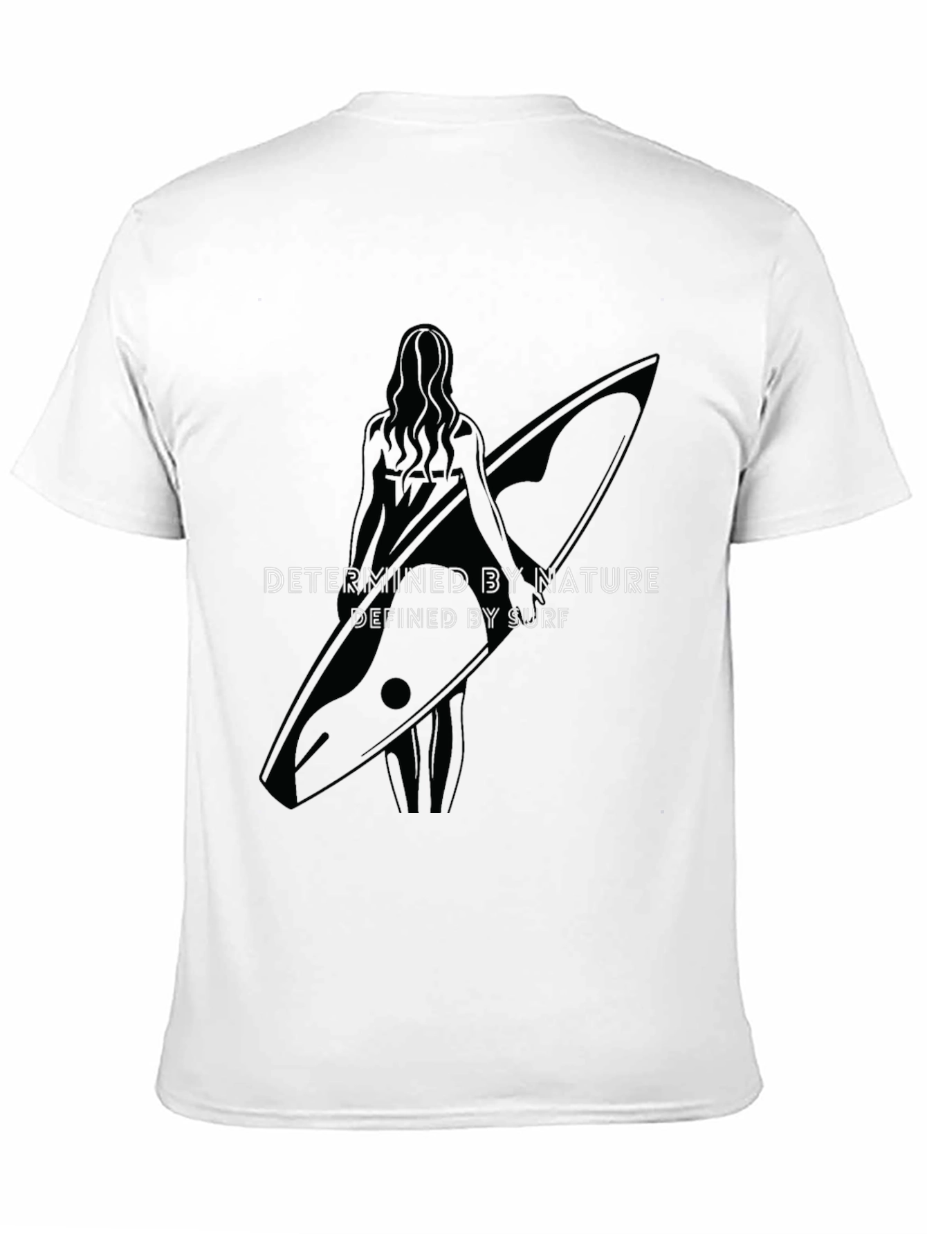 Surfboard Graphic Tee: Determined by Nature