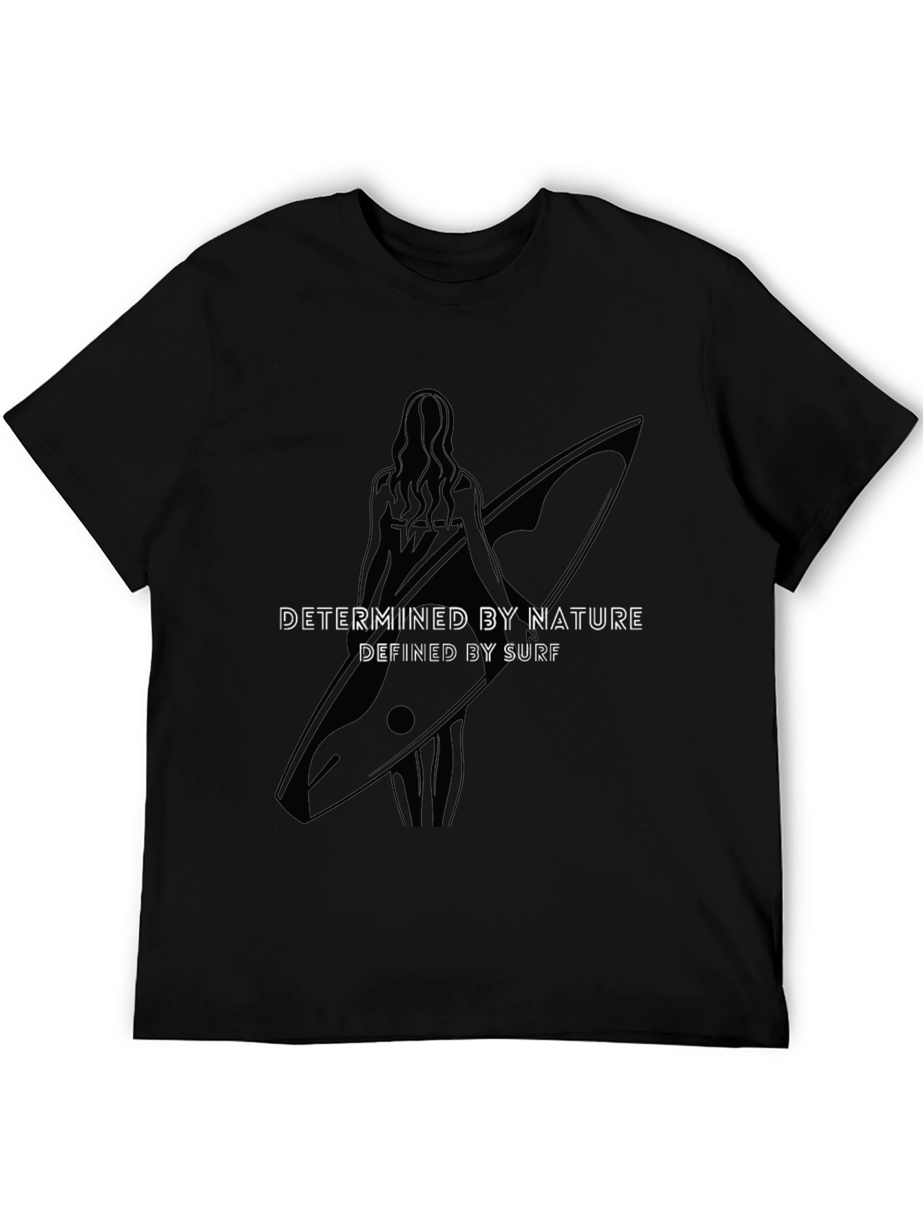 Surfboard Graphic Tee: Determined by Nature