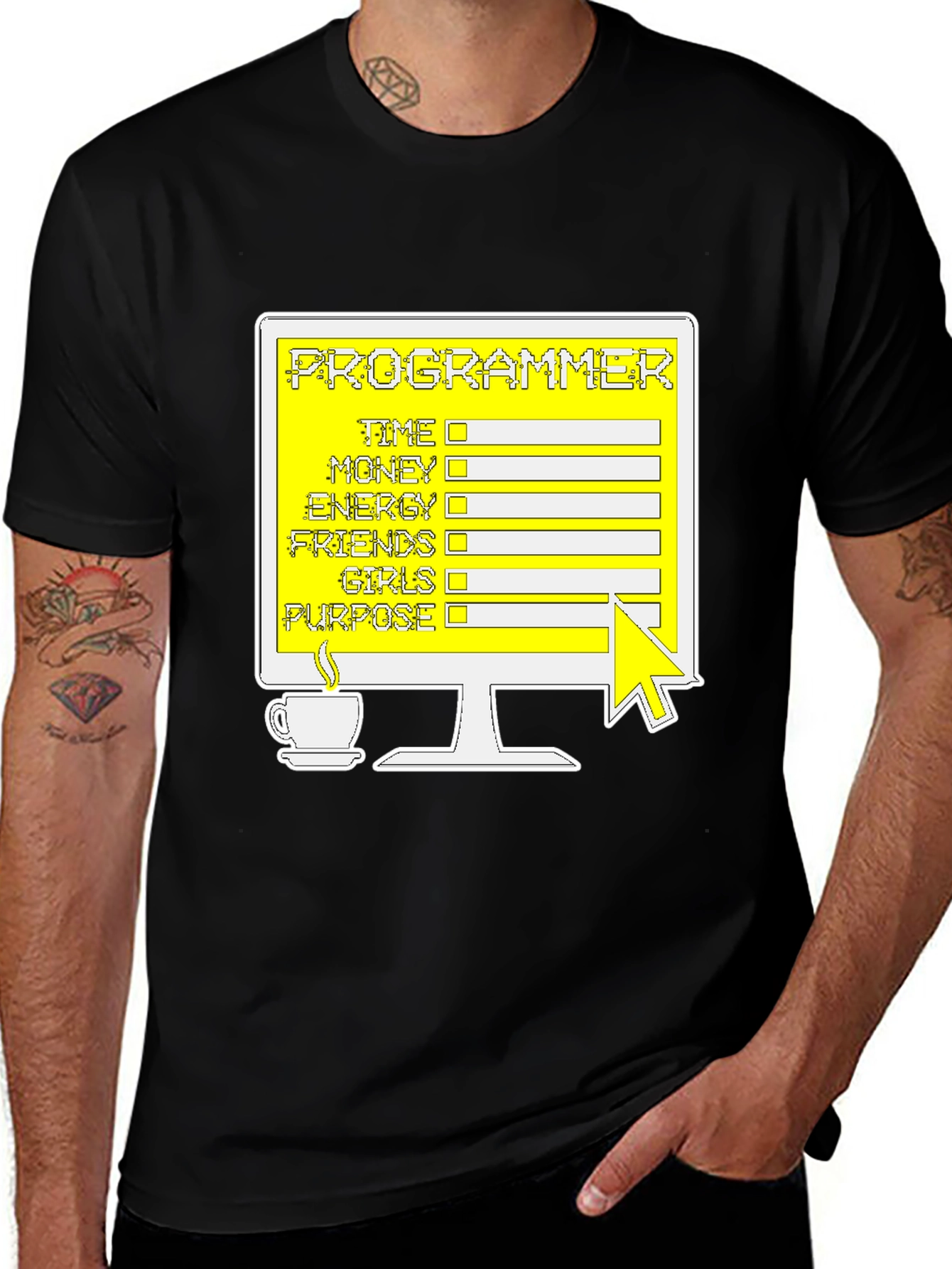 Programmer T-Shirt: Coding Checklist Novelty Tee