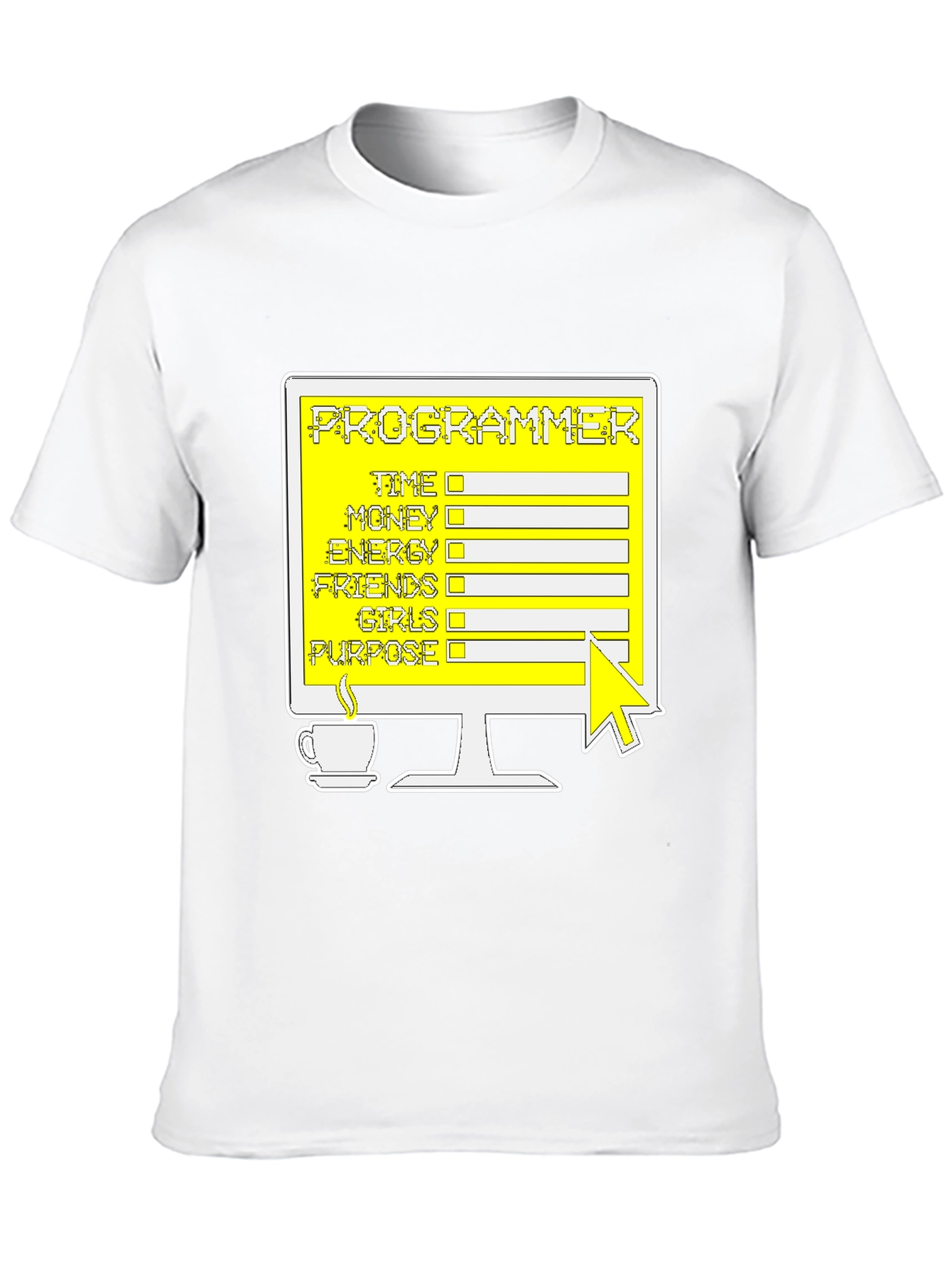Programmer T-Shirt: Coding Checklist Novelty Tee