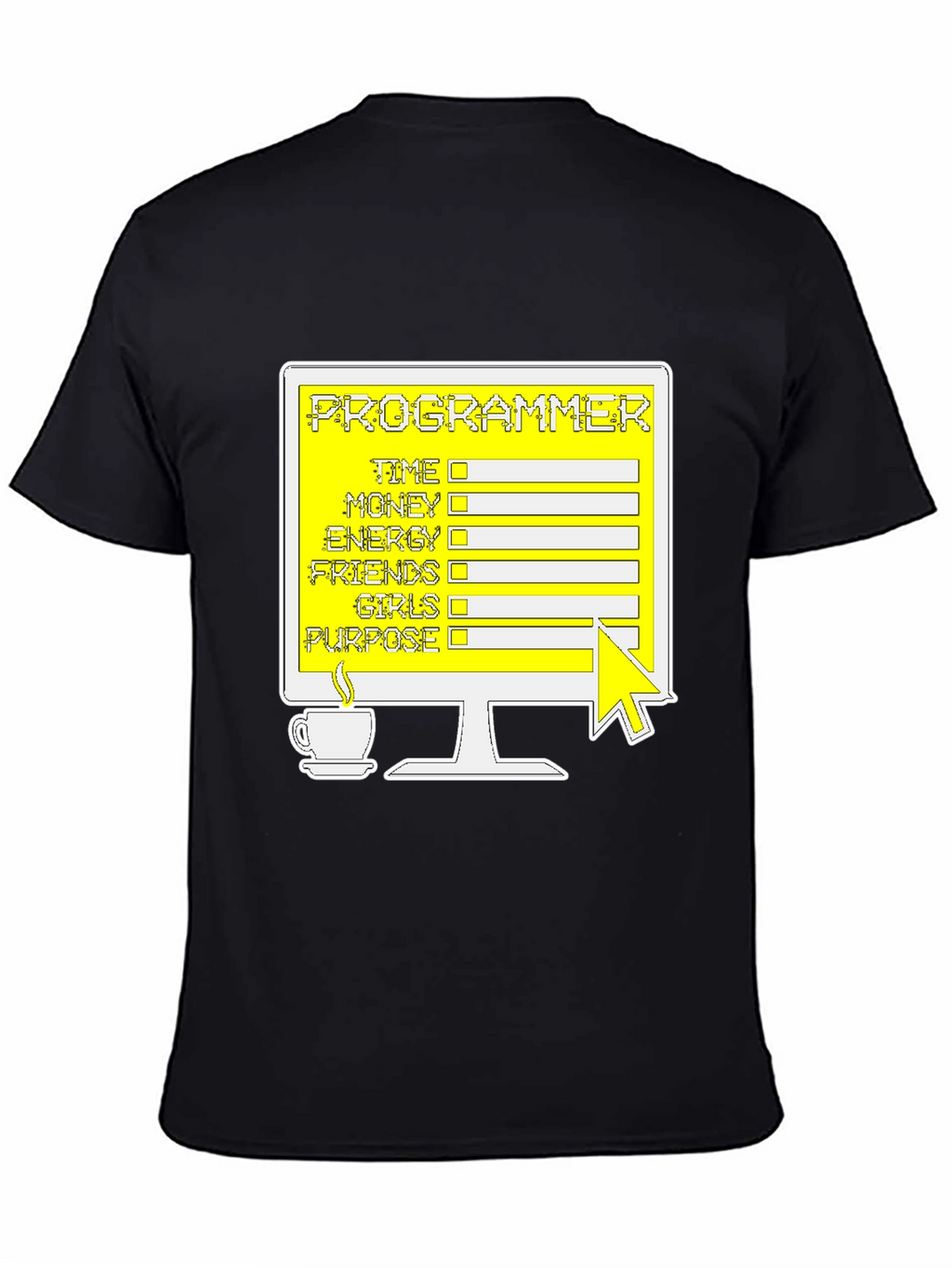 Programmer T-Shirt: Coding Checklist Novelty Tee