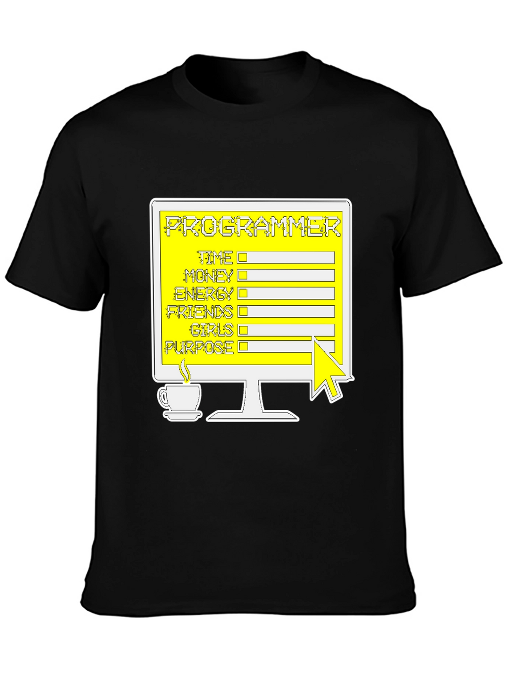 Programmer T-Shirt: Coding Checklist Novelty Tee