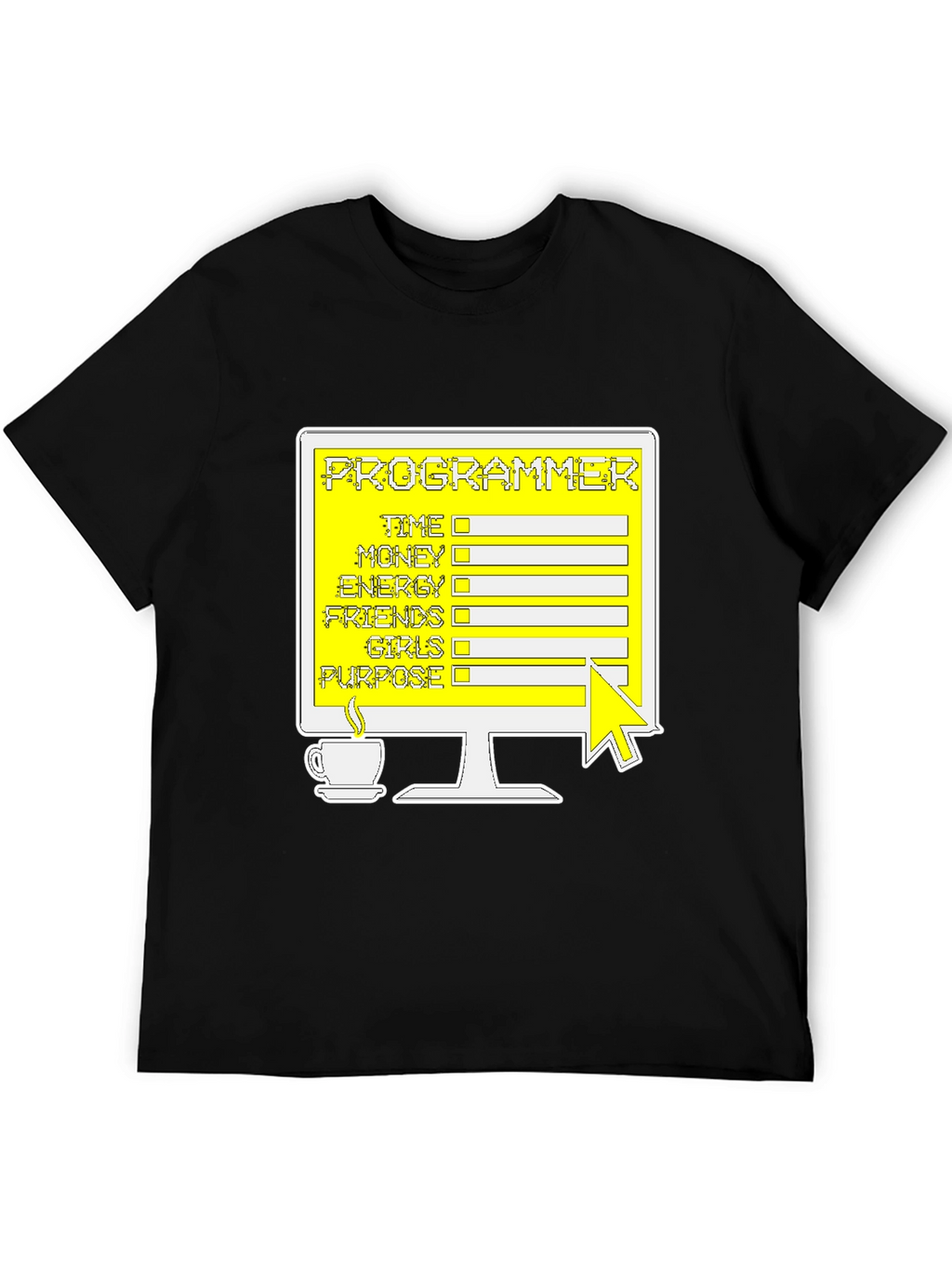 Programmer T-Shirt: Coding Checklist Novelty Tee