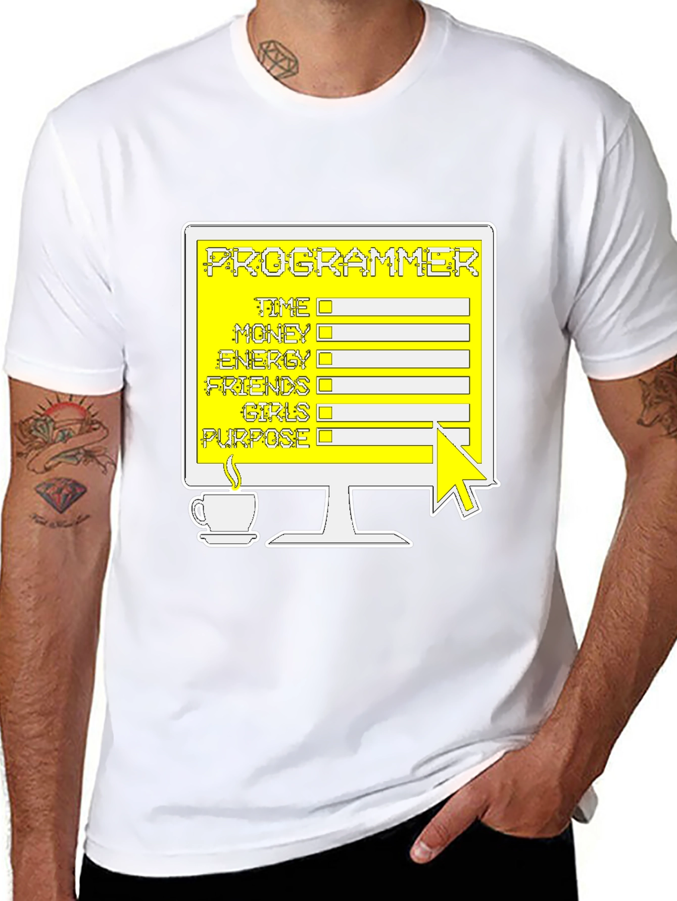 Programmer T-Shirt: Coding Checklist Novelty Tee
