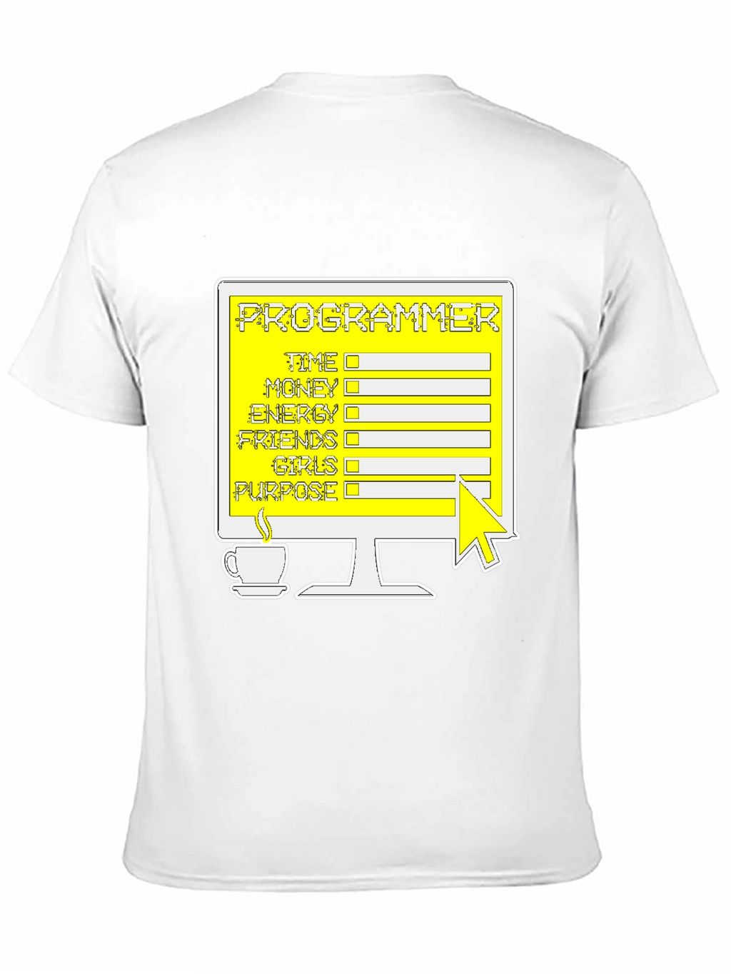 Programmer T-Shirt: Coding Checklist Novelty Tee