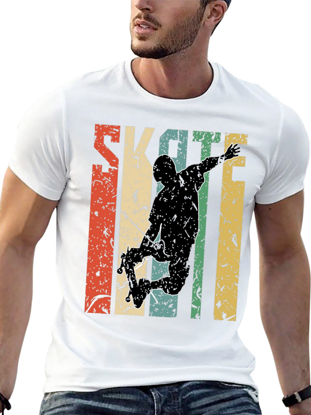 Retro Skateboarding Graphic Tee