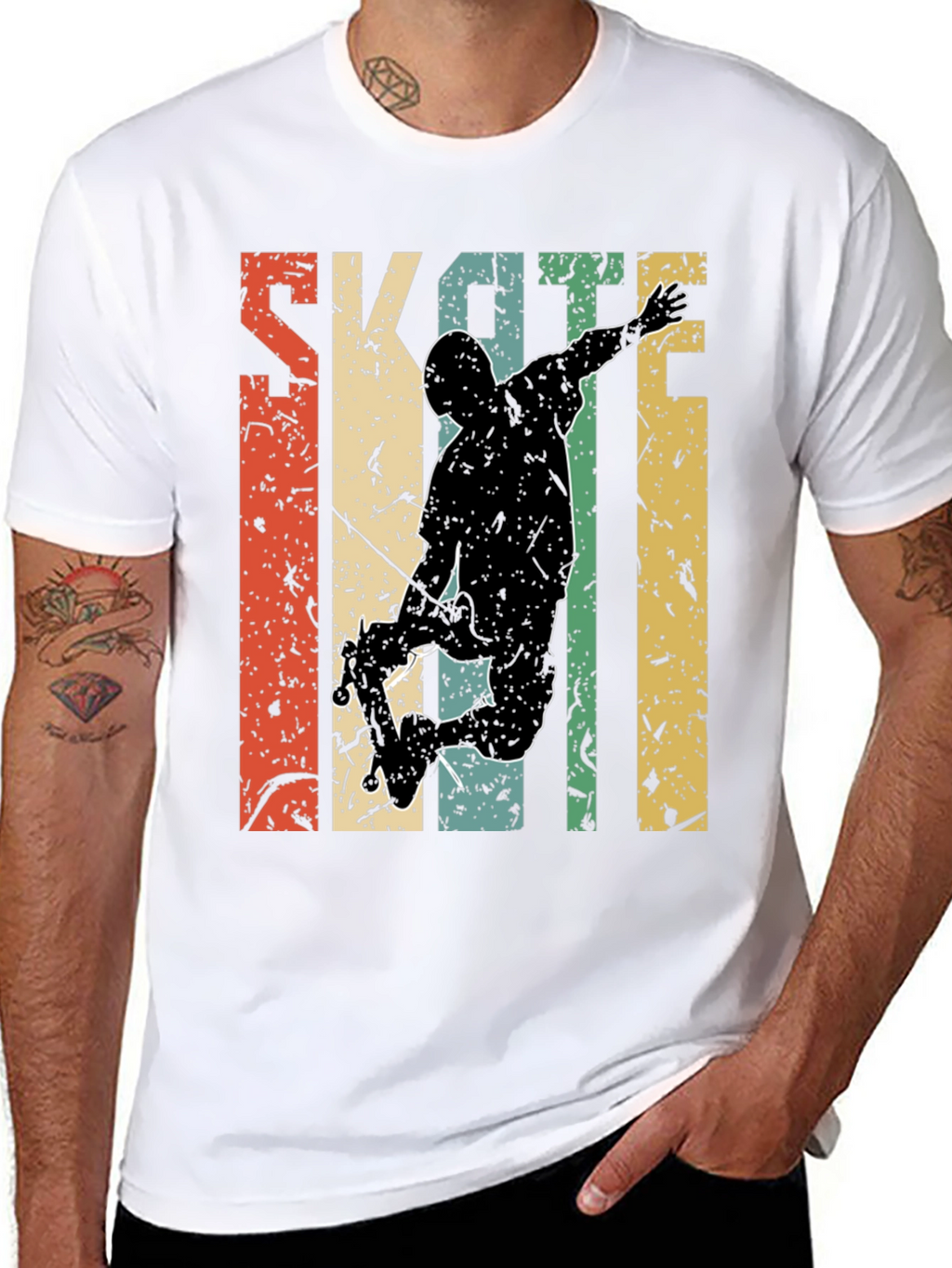 Retro Skateboarding Graphic Tee